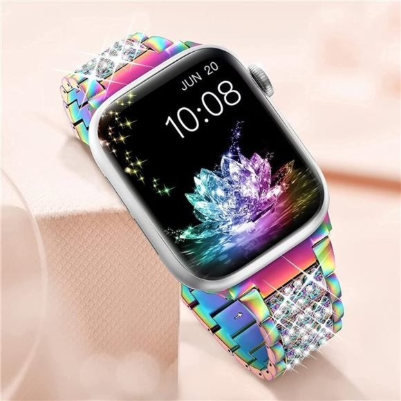 NEW Colorful Luxury Rhinestone Apple Watch Band
